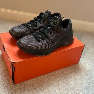 Black Nike KD basketball shoes
